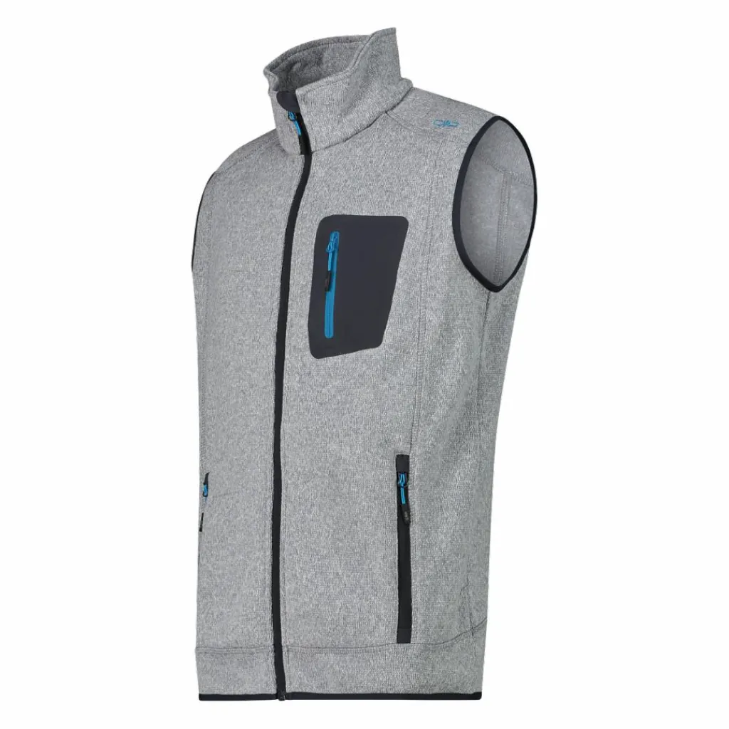 Herrenweste aus schweres Knit-Tech Fleece mit hitzeversiegelter Tasche>CMP Discount