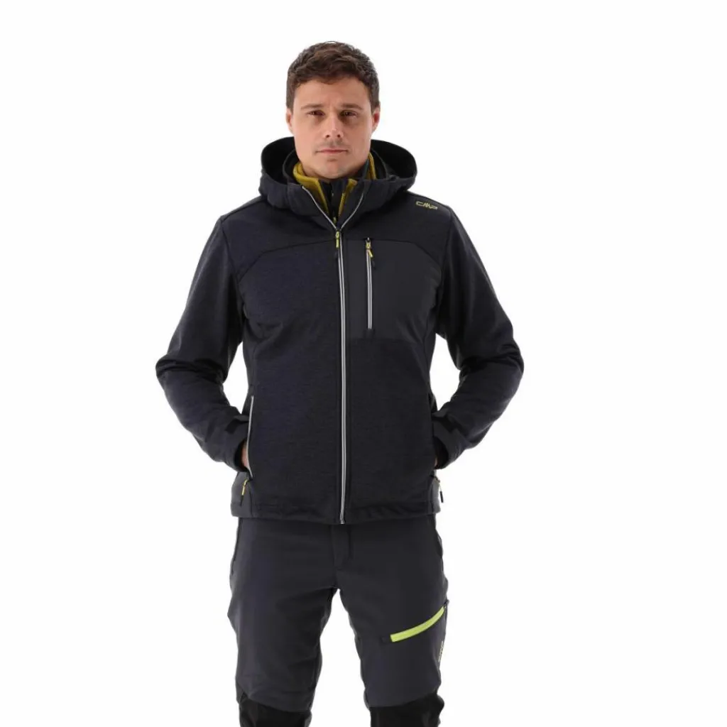 Herrenweste aus schweres Knit-Tech Fleece mit hitzeversiegelter Tasche>CMP Discount