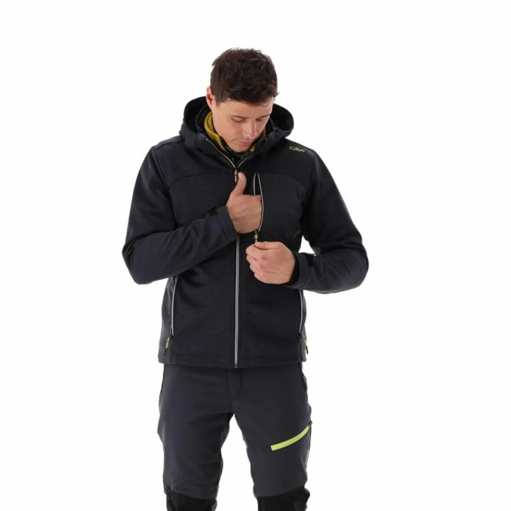 Herrenweste aus schweres Knit-Tech Fleece mit hitzeversiegelter Tasche>CMP Discount