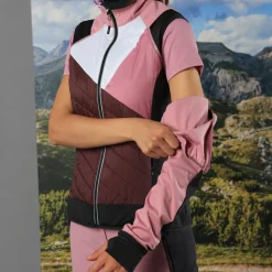 Hybride Damenjacke mit abnehmbaren ärmeln><noscript><img width=