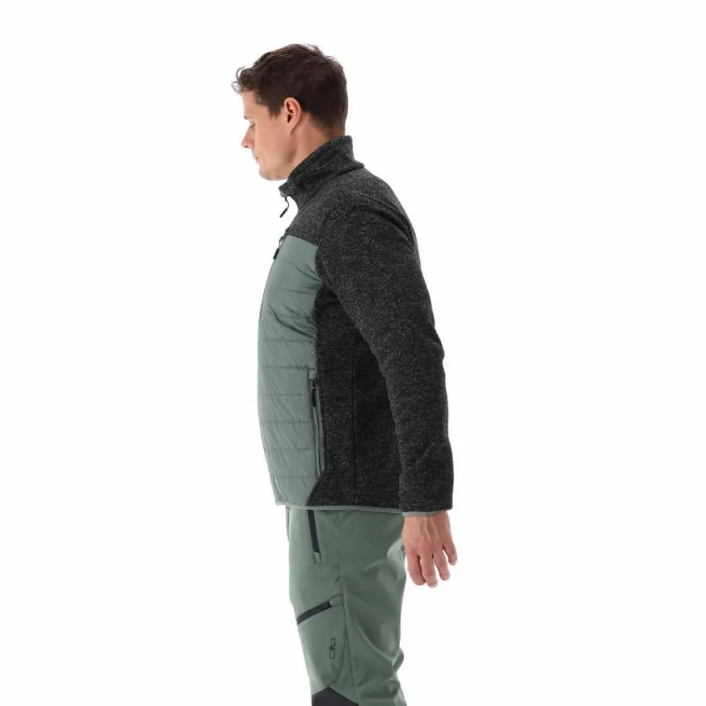 Hybrid-Fleecejacke für Herren aus Knit Tech Melange>CMP Sale