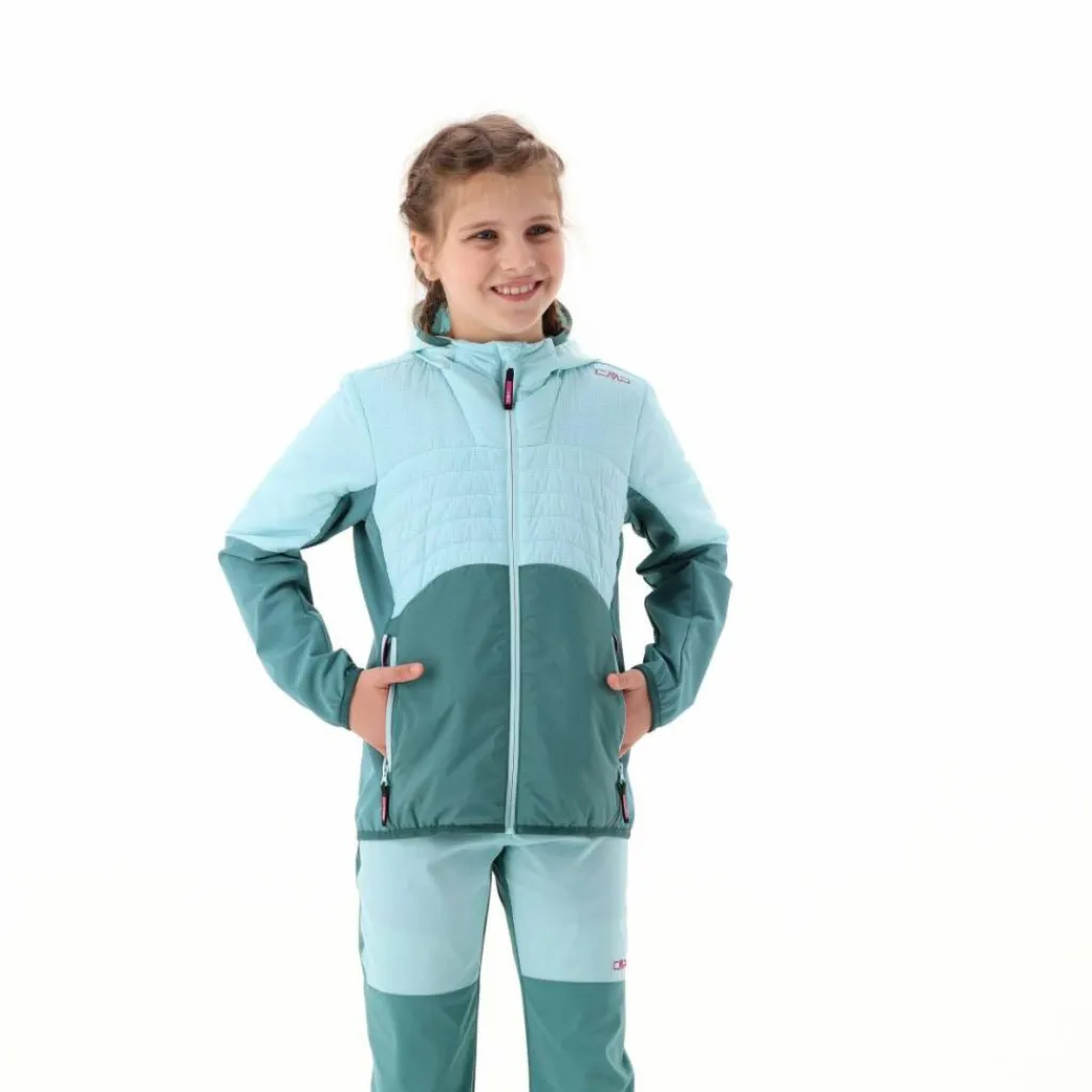 Hybridjacke mit Kapuze für Mädchen>CMP Sale