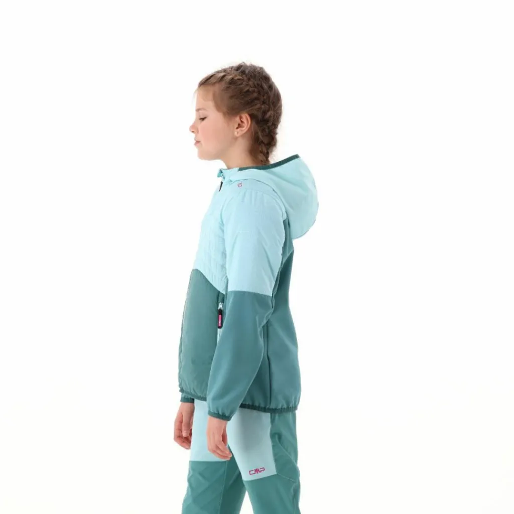 Hybridjacke mit Kapuze für Mädchen>CMP Sale