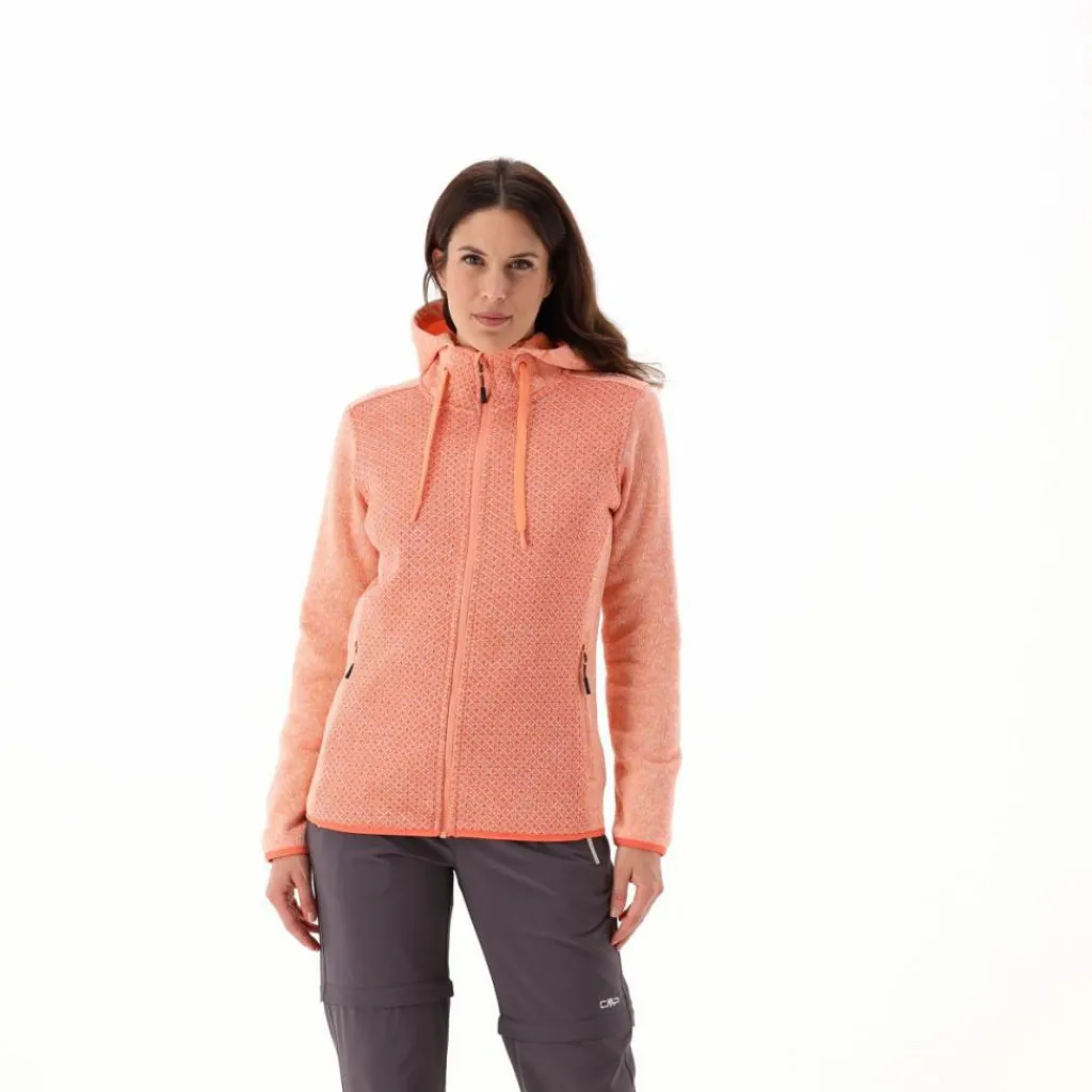Jacke aus Knit Tech mit Kapuze für Damen>CMP New