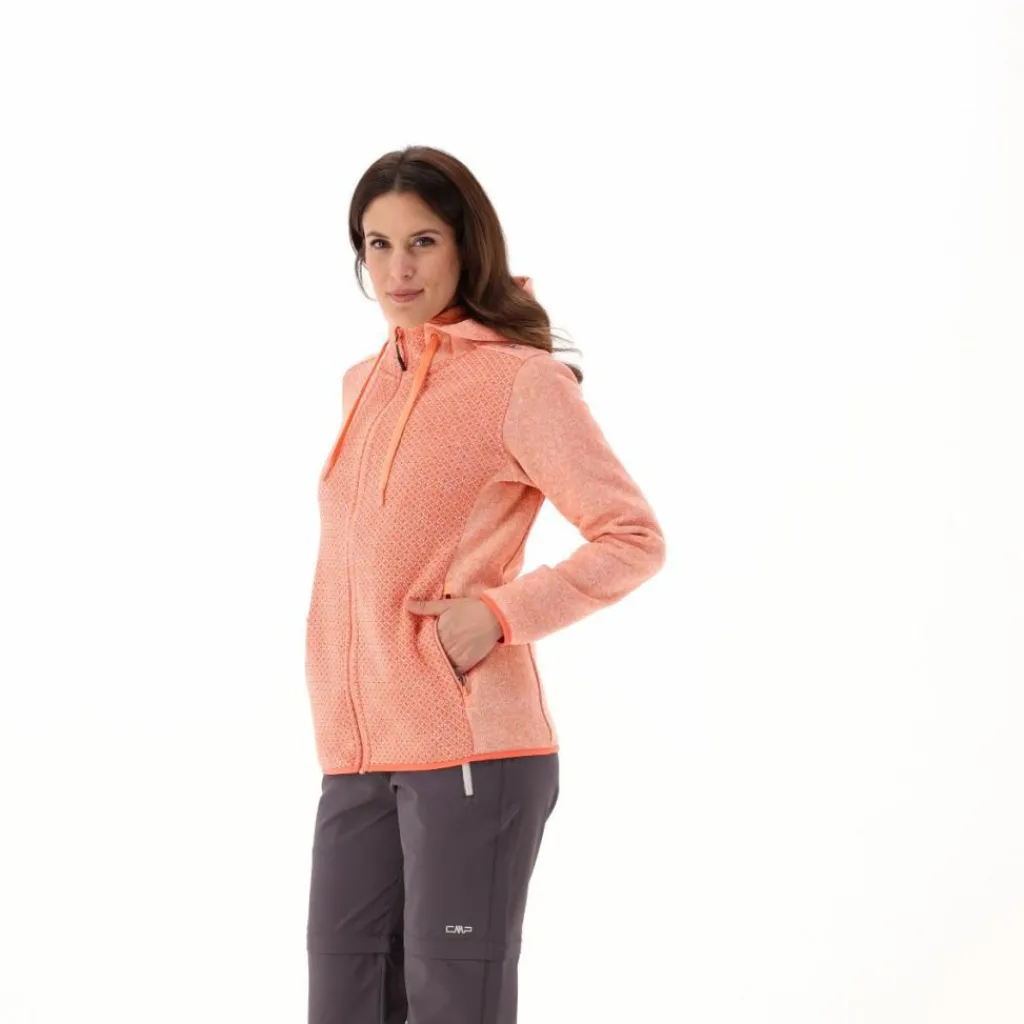 Jacke aus Knit Tech mit Kapuze für Damen>CMP New
