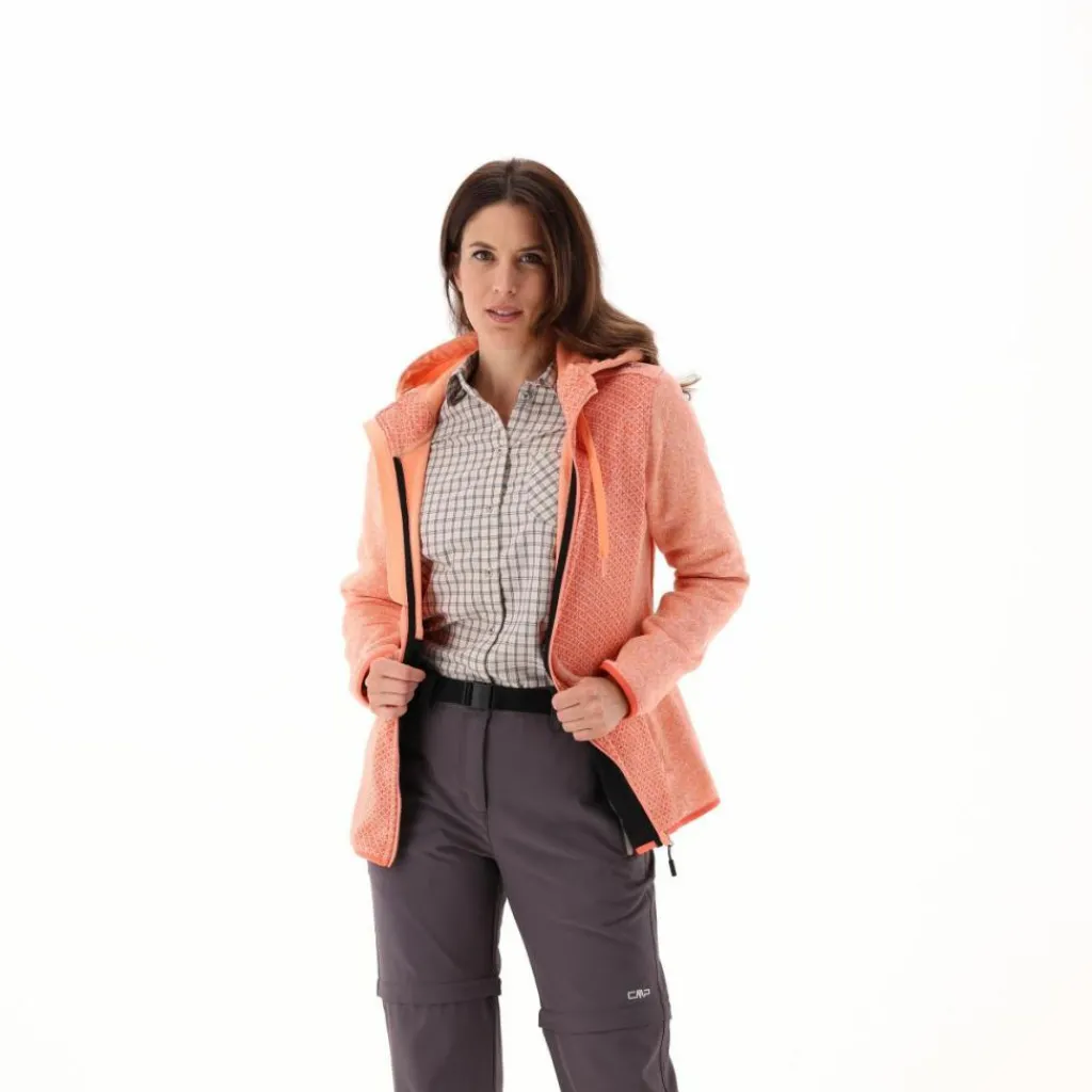 Jacke aus Knit Tech mit Kapuze für Damen>CMP New