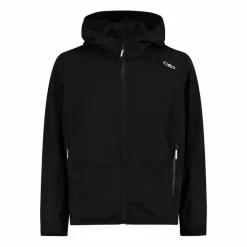 Jungen Jacke aus leichtem Softshell, mit Fix Hood><noscript><img width=