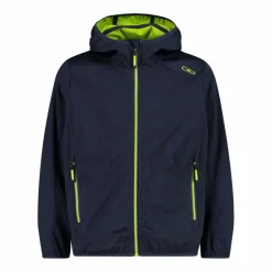 Jungen Jacke aus leichtem Softshell, mit Fix Hood><noscript><img width=