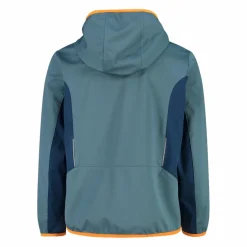 Jungen Jacke aus leichtem Softshell, mit Fix Hood><noscript><img width=