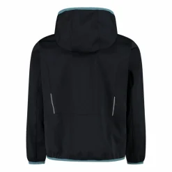 Jungen Jacke aus leichtem Softshell, mit Fix Hood><noscript><img width=