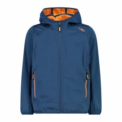 Jungen Jacke aus leichtem Softshell, mit Fix Hood><noscript><img width=