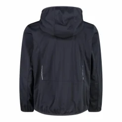 Jungen Jacke aus leichtem Softshell, mit Fix Hood><noscript><img width=