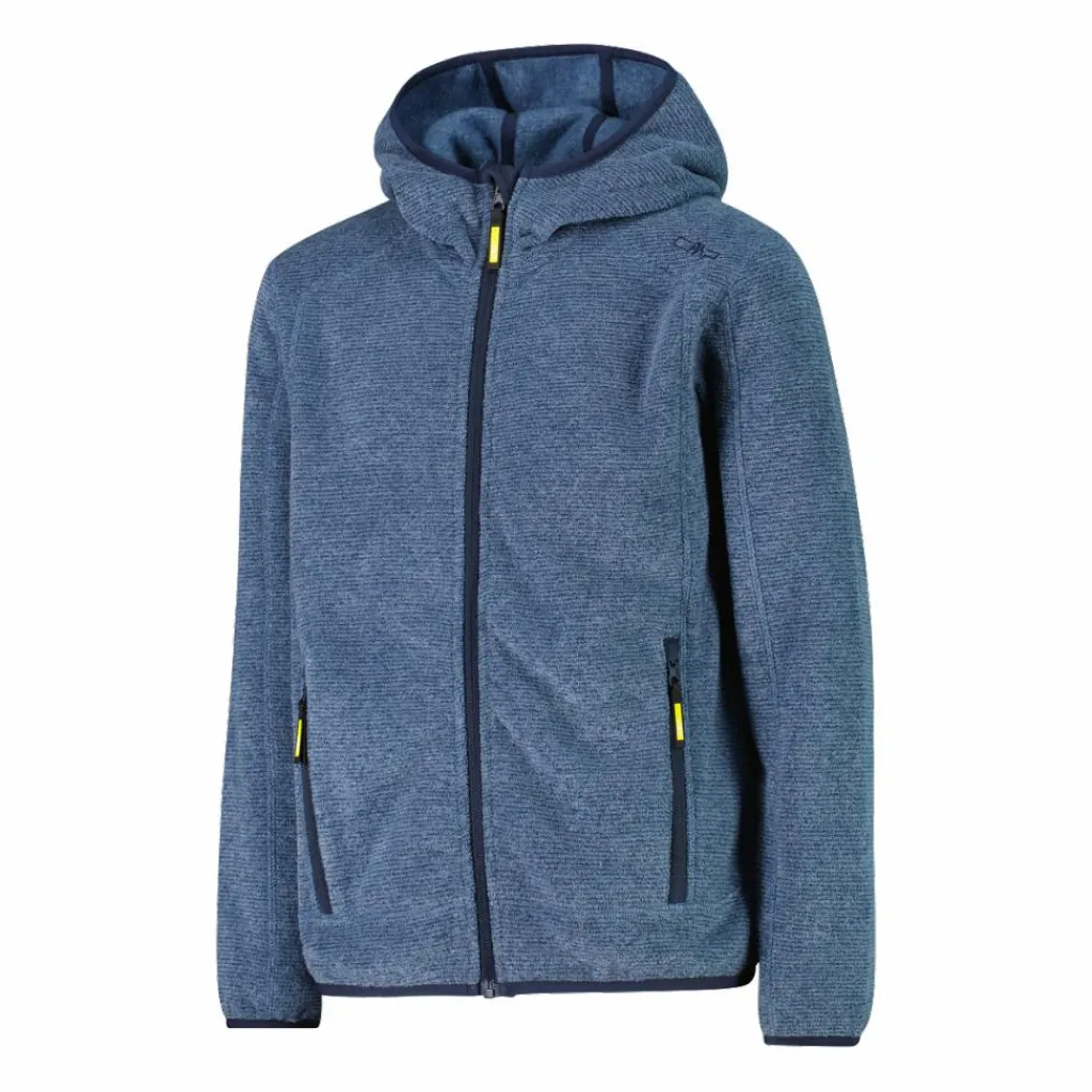 Jungen schweres Fleecejacke Knit-Tech in melierter Optik mit Kapuze>CMP Discount
