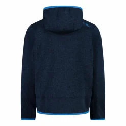 Jungen schweres Fleecejacke Knit-Tech in melierter Optik mit Kapuze>CMP Best