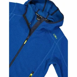 Jungen schweres Fleecejacke Knit-Tech in melierter Optik mit Kapuze><noscript><img width=