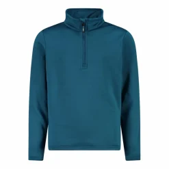 Jungen Stretch Performance Stehkragenshirt mit kurzem Reißverschluss><noscript><img width=