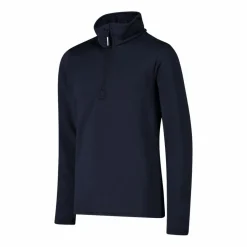 Jungen Stretch Performance Stehkragenshirt mit kurzem Reißverschluss><noscript><img width=