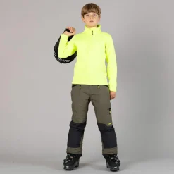 Jungen Stretch Performance Stehkragenshirt mit kurzem Reißverschluss><noscript><img width=