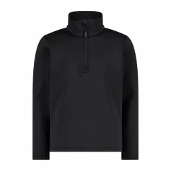Jungen Stretch Performance Stehkragenshirt mit kurzem Reißverschluss><noscript><img width=