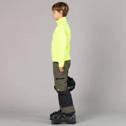 Jungen Stretch Performance Stehkragenshirt mit kurzem Reißverschluss><noscript><img width=