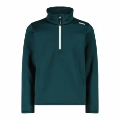 Jungen Stretch Performance Stehkragenshirt mit kurzem Reißverschluss><noscript><img width=