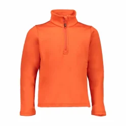 Jungen Stretch Performance Stehkragenshirt mit kurzem Reißverschluss><noscript><img width=