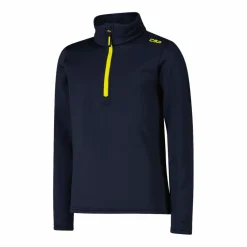 Jungen Stretch Performance Stehkragenshirt mit kurzem Reißverschluss><noscript><img width=