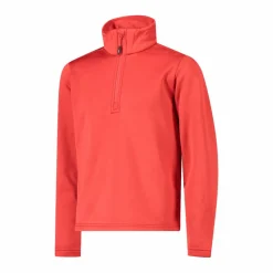Jungen Stretch Performance Stehkragenshirt mit kurzem Reißverschluss><noscript><img width=