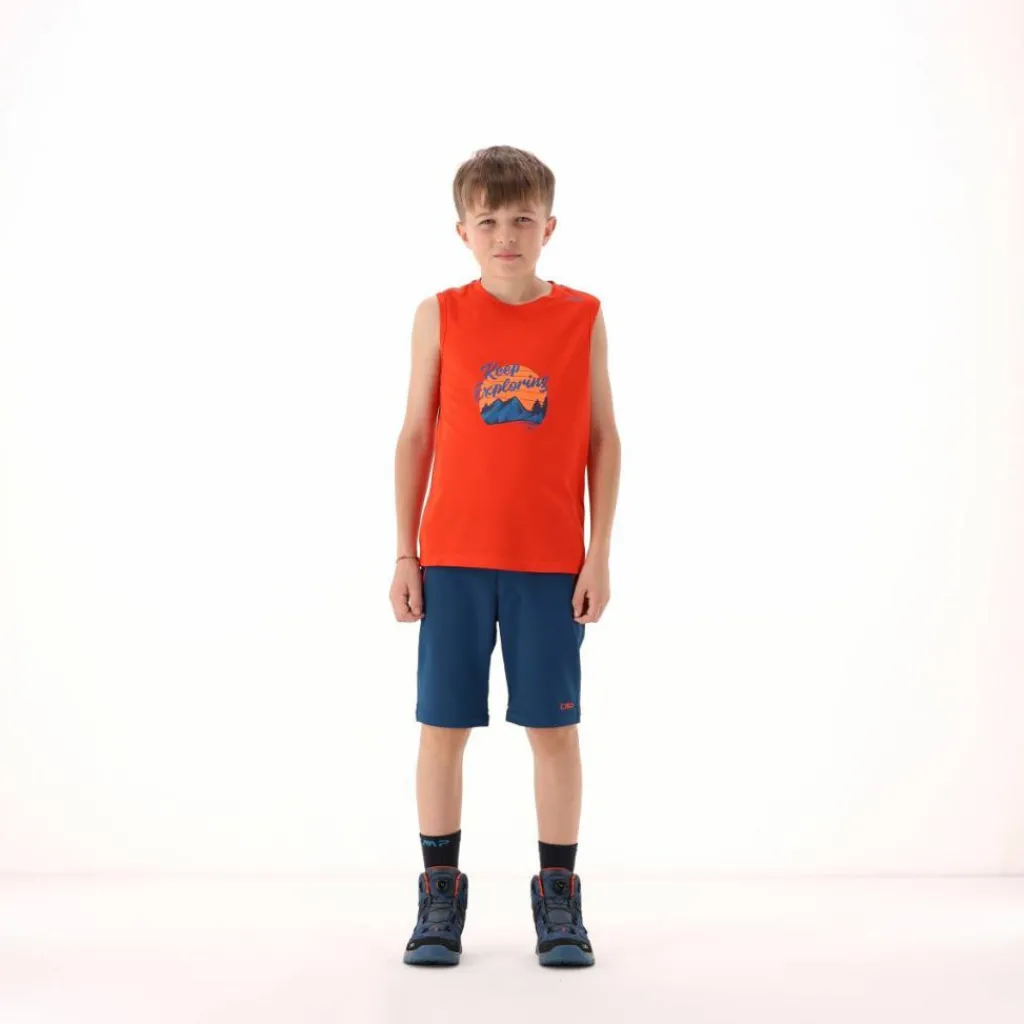 Jungen Tanktop mit Adventure-Muster>CMP Clearance