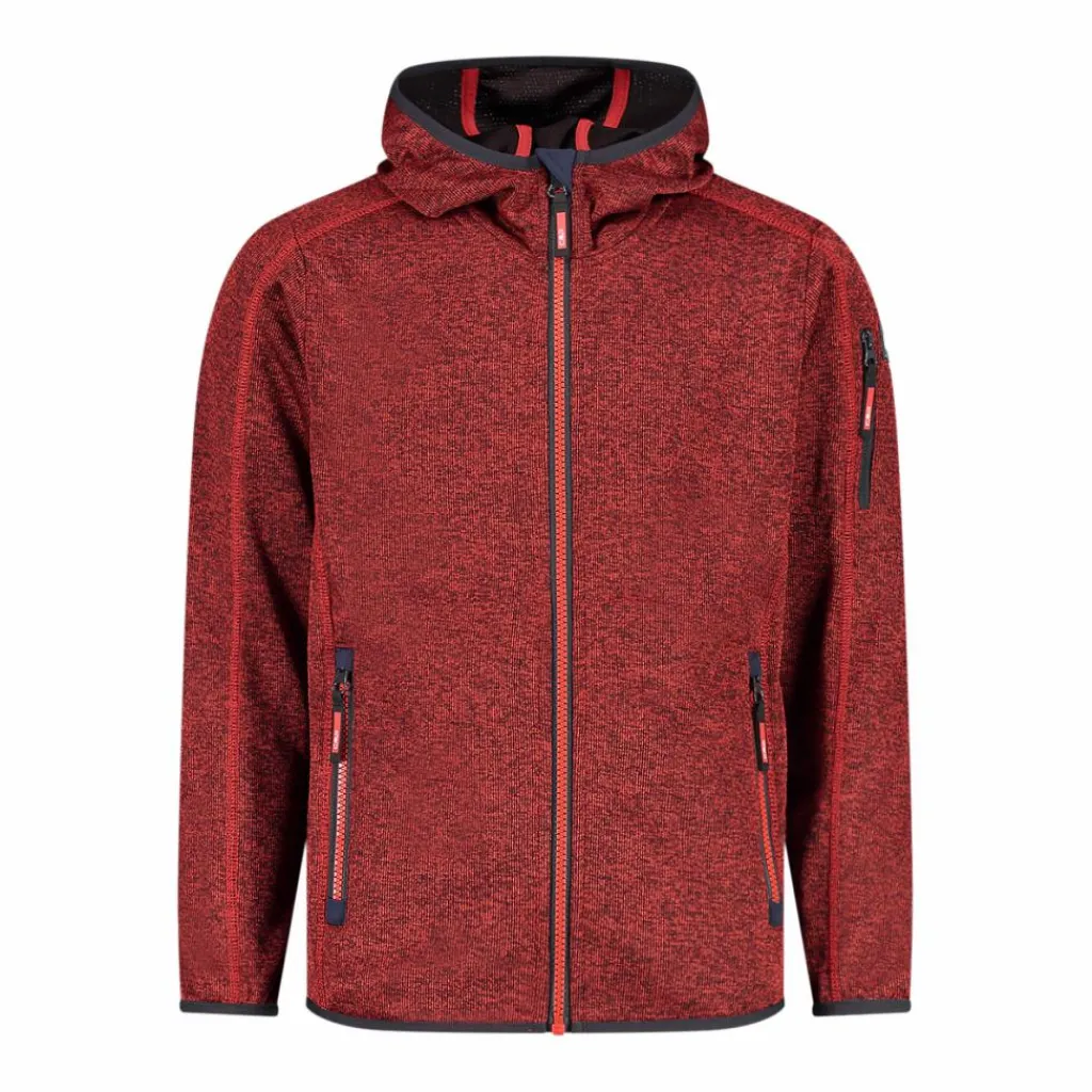 Jungen-Sweatshirt mit Kapuze aus Knit Tech Fleece>CMP Discount