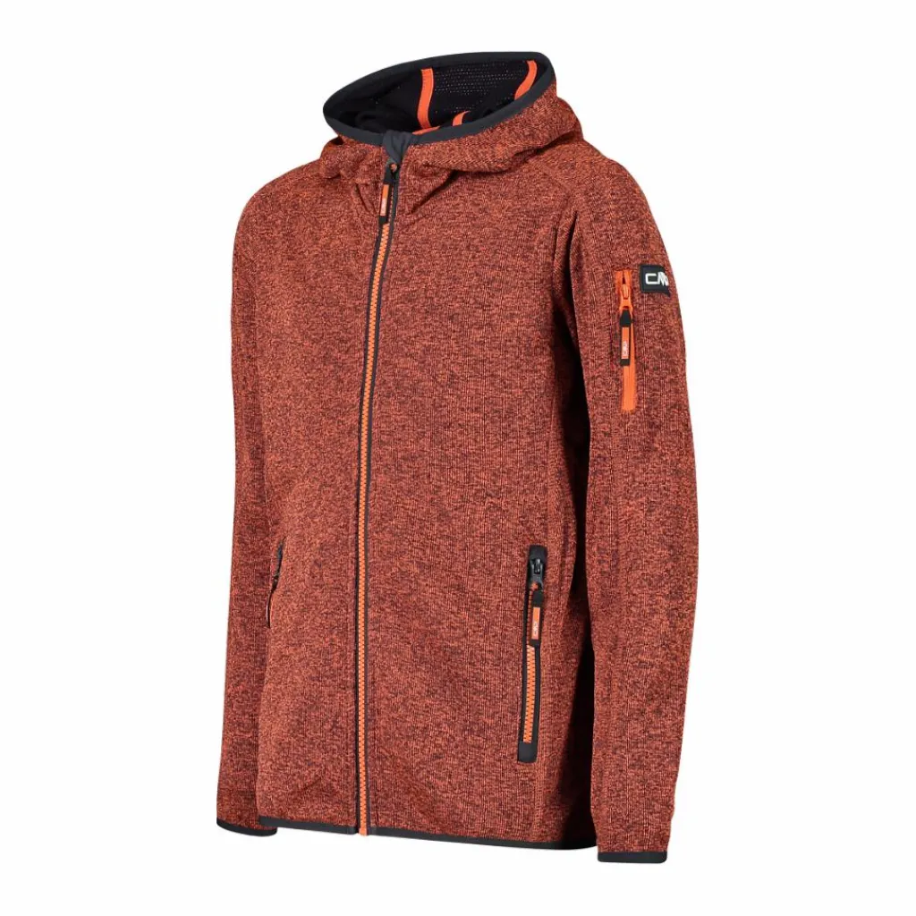 Jungen-Sweatshirt mit Kapuze aus Knit Tech Fleece>CMP Discount