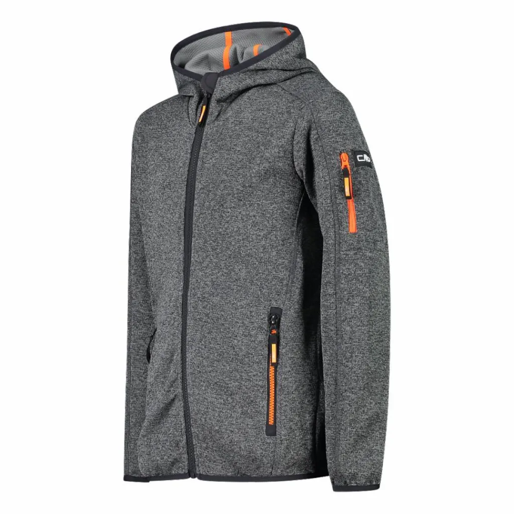 Jungen-Sweatshirt mit Kapuze aus Knit Tech Fleece>CMP Discount