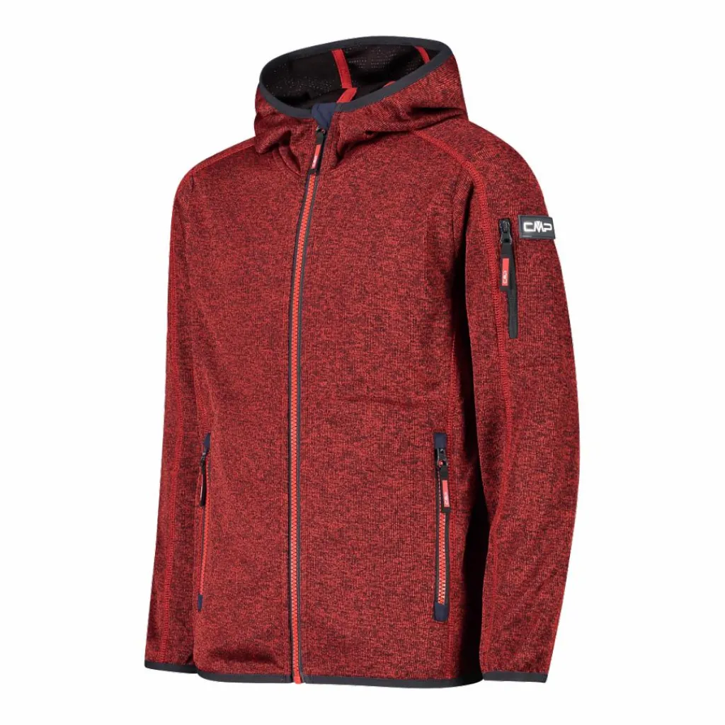 Jungen-Sweatshirt mit Kapuze aus Knit Tech Fleece>CMP Discount