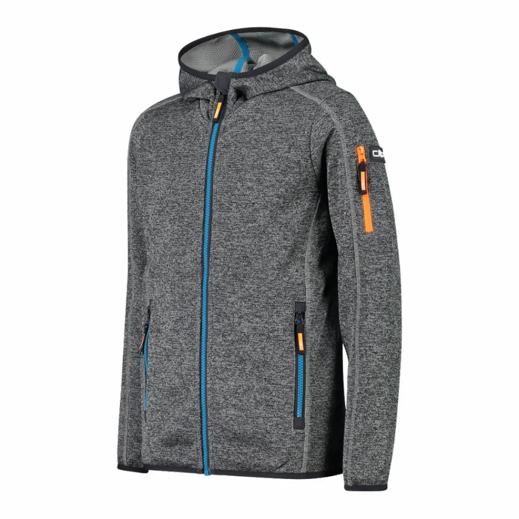 Jungen-Sweatshirt mit Kapuze aus Knit Tech Fleece>CMP Discount