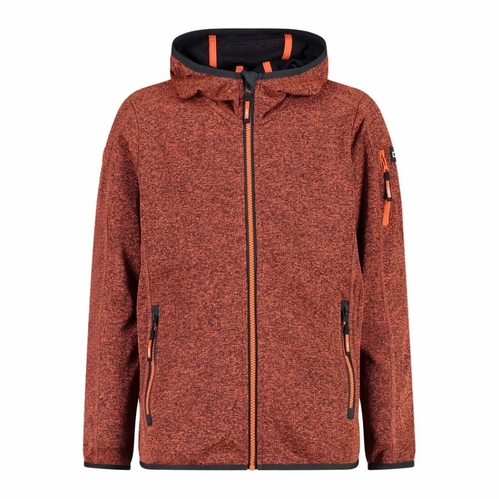 Jungen-Sweatshirt mit Kapuze aus Knit Tech Fleece>CMP Discount