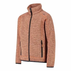 Kapuzenlose Jungen schweres Fleecejacke Knit-Tech in melierter Optik><noscript><img width=