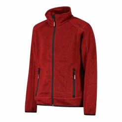 Kapuzenlose Jungen schweres Fleecejacke Knit-Tech in melierter Optik><noscript><img width=