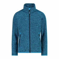Kapuzenlose Mädchen schweres Fleecejacke Knit-Tech in melierter Optik><noscript><img width=