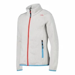 Kapuzenlose Mädchen schweres Fleecejacke Knit-Tech in melierter Optik><noscript><img width=