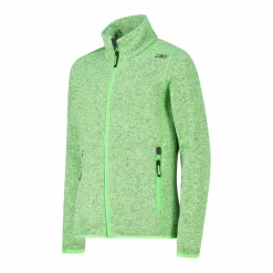 Kapuzenlose Mädchen schweres Fleecejacke Knit-Tech in melierter Optik><noscript><img width=