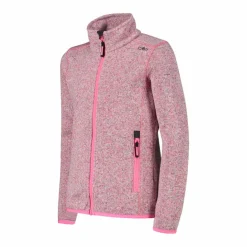 Kapuzenlose Mädchen schweres Fleecejacke Knit-Tech in melierter Optik><noscript><img width=