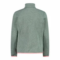 Kapuzenlose Mädchen schweres Fleecejacke Knit-Tech in melierter Optik><noscript><img width=