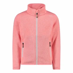 Kapuzenlose Mädchen schweres Fleecejacke Knit-Tech in melierter Optik><noscript><img width=
