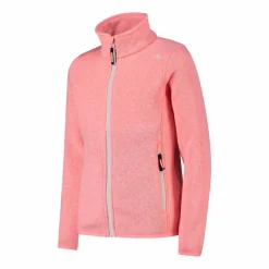 Kapuzenlose Mädchen schweres Fleecejacke Knit-Tech in melierter Optik><noscript><img width=