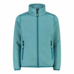 Kapuzenlose Mädchen schweres Fleecejacke Knit-Tech in melierter Optik><noscript><img width=