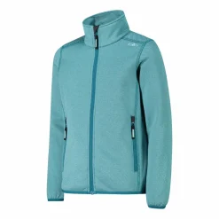 Kapuzenlose Mädchen schweres Fleecejacke Knit-Tech in melierter Optik><noscript><img width=