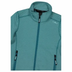 Kapuzenlose Mädchen schweres Fleecejacke Knit-Tech in melierter Optik><noscript><img width=