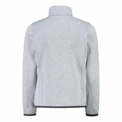 Kapuzenlose Mädchen schweres Fleecejacke Knit-Tech in melierter Optik><noscript><img width=
