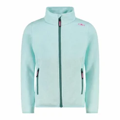 Kapuzenlose Mädchen schweres Fleecejacke Knit-Tech in melierter Optik><noscript><img width=