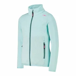 Kapuzenlose Mädchen schweres Fleecejacke Knit-Tech in melierter Optik><noscript><img width=
